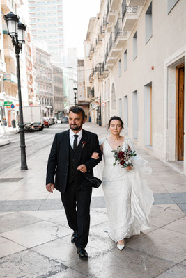 Fotografía de bodas en el ayuntamiento de Alicante