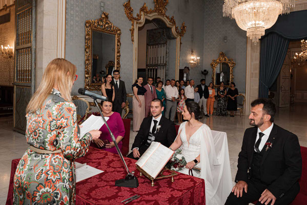 Fotografía de bodas en el ayuntamiento de Alicante  | fotografo en Alicante