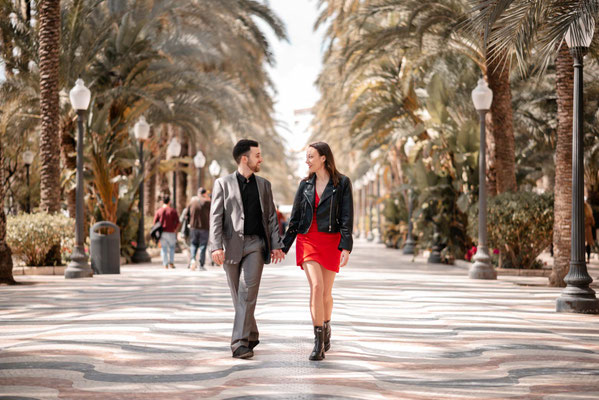 Sesion de fotos de pareja en Alicante