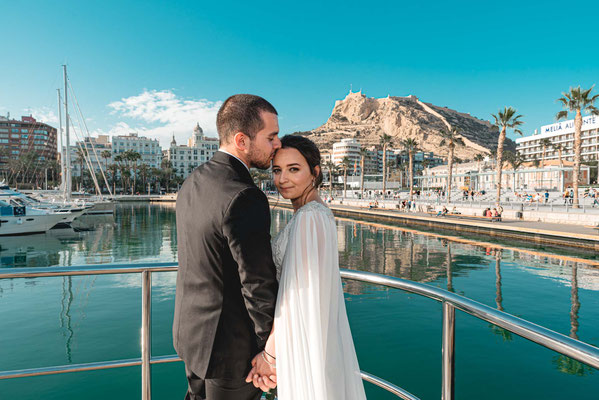 Fotografía de bodas en el ayuntamiento de Alicante