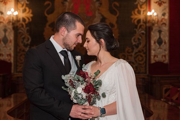 Fotografía de bodas en el ayuntamiento de Alicante