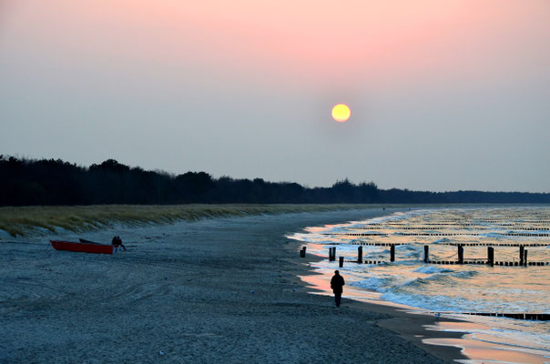 Märzabend an der Ostsee