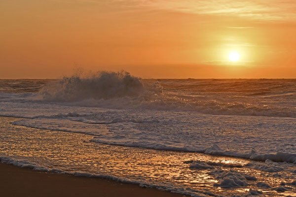 Sundown am Wintermeer