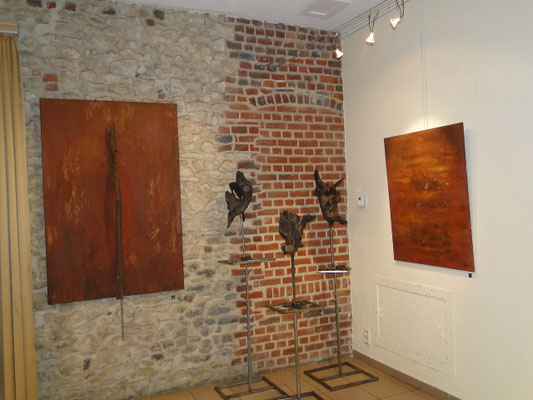 Peinture Christine Collard - Sculpture France Van Hemelrijck - Espace Perez - Décembre 2012
