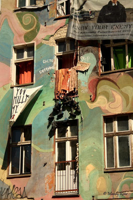 besetztes Haus in Berlin, Deutschland