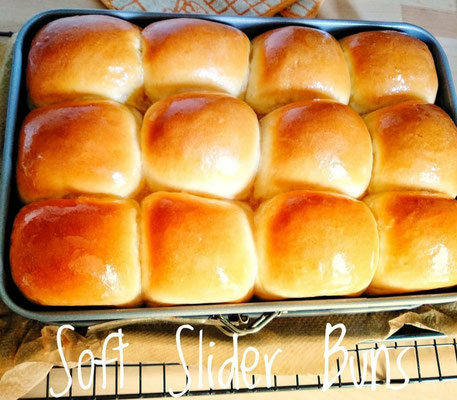 Soft Slider Buns - Milchbrötchen für kleine Slider Sandwiches oder als Beilage