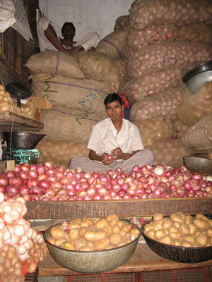 Bangalore - Zwiebelverkäufer