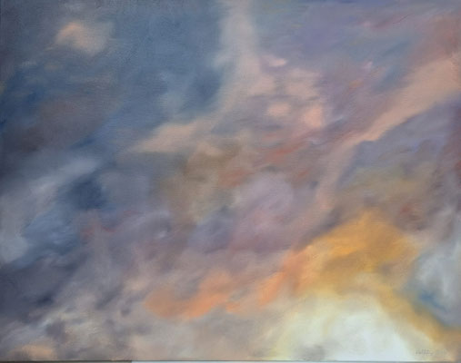 2025, Himmel4, Öl auf Leinwand, 80x100cm