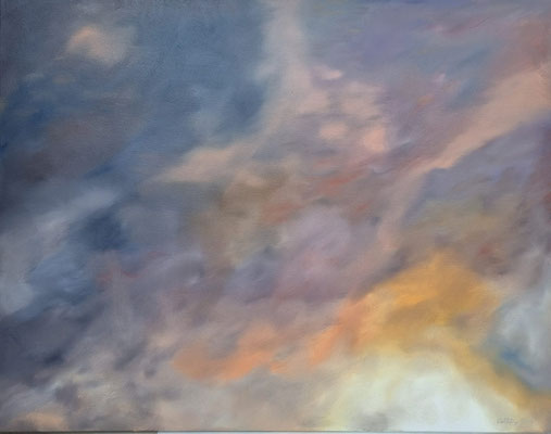 2025, Himmel4, Öl auf Leinwand, 80x100cm
