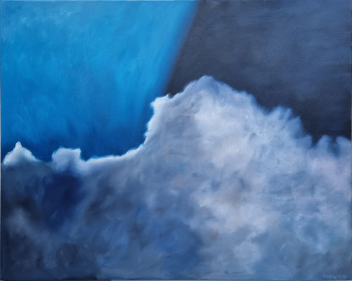 2025, Himmel5, Öl auf Leinwand, 80x100cm