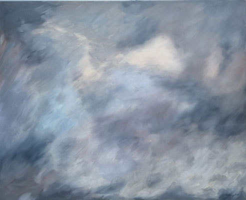 2025, Himmel1, Öl auf Leinwand, 80x100cm
