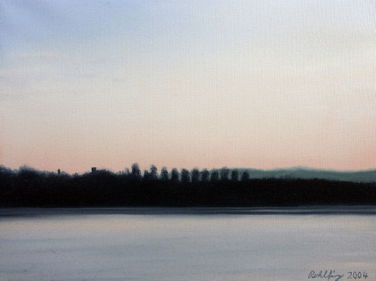 2004 Lago di Varese6 Öl auf Leinwand 30x40 cm