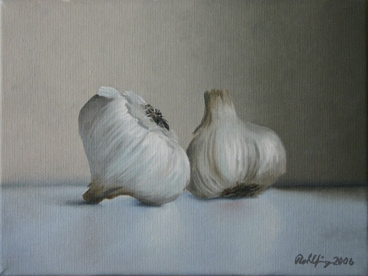 2006 Knoblauch I Öl auf Leinwand 18x24 cm