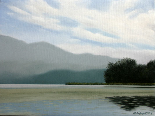 2004 Lago di Varese3 Öl auf Leinwand 30x40 cm