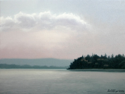 2004 Lago di Varese5 Öl auf Leinwand 30x40 cm