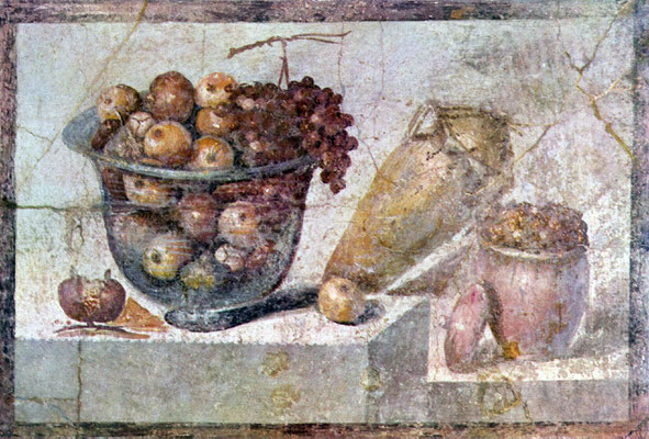 Pompejanischer Maler um 70 n. Chr. Wandmalerei, 70x108 cm