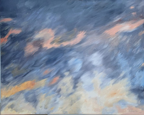2025, Himmel3, Öl auf Leinwand, 80x100cm