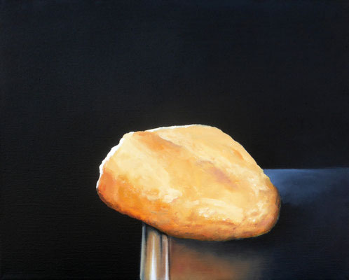 2019 Brot (Hommage à Dalì) Öl auf Leinwand 24x30 cm