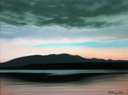2004 Lago di Varese1 Öl auf Leinwand 30x40 cm