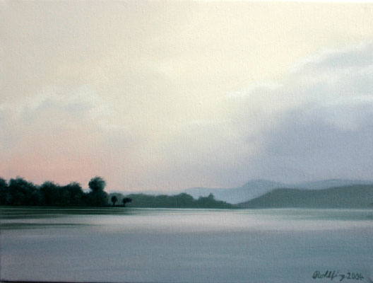 2004 Lago di Varese4 Öl auf Leinwand 30x40 cm