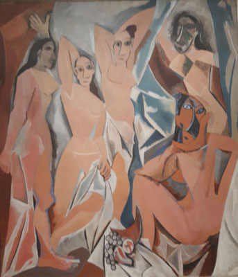 Les Demoiselles d’Avignon, Pablo Picasso, 1907, Öl auf Leinwand
