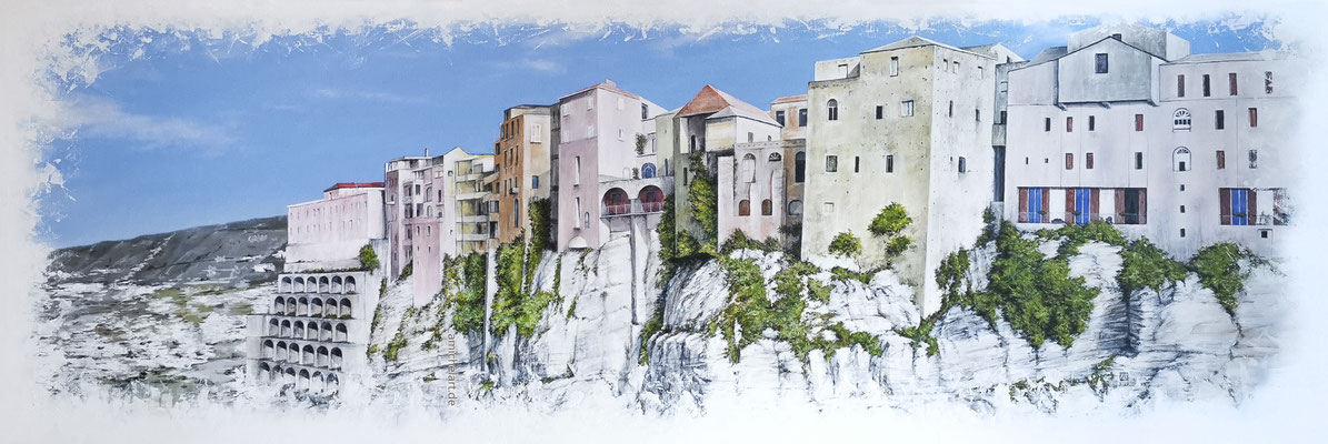 Tropea - 2022, 50 x 150 cm, Acryl auf Leinwand