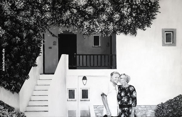 Paar2 - 2020, 116 x 75 cm, Acryl auf Leinwand