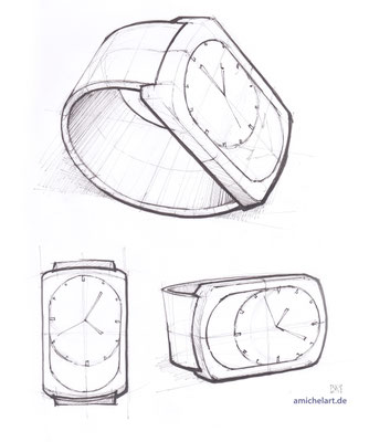 Konzeptskizzen für Designprojekt