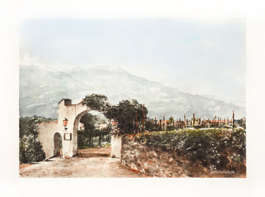 Vaduz - 2016, 30 x 40 cm, Aquarell auf Papier