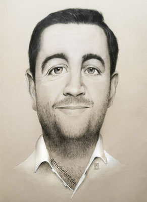 Bastian Pastewka - 2021, 21 x 30 cm, Buntstift auf Papier