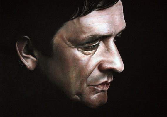 Johnny Cash - 2013, 50 x 70 cm, Acryl auf Leinwand