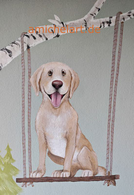 Kinderzimmerwand, Hund - 2025
