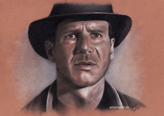 Indy - 2014, 21 x 30 cm, Buntstift auf Karton