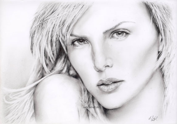 Charlize - 2008, 21 x 30 cm, Bleistift auf Papier