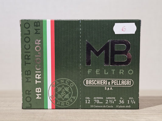 MB TRICOLOR 36gr. PB. 4-5-6-7 BORRA FELTRO