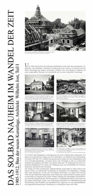 Tafel 6: Das Solbad Nauheim im Wandel der Zeit  von Hiltrud Hölzinger und Gisela Christiansen, Jugendstilverein Bad Nauheim 