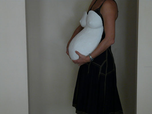 `PlasterArt´ pregnant belly (Auftragsarbeit)