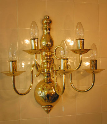 Wandlampe "Flämisch" 5-armig