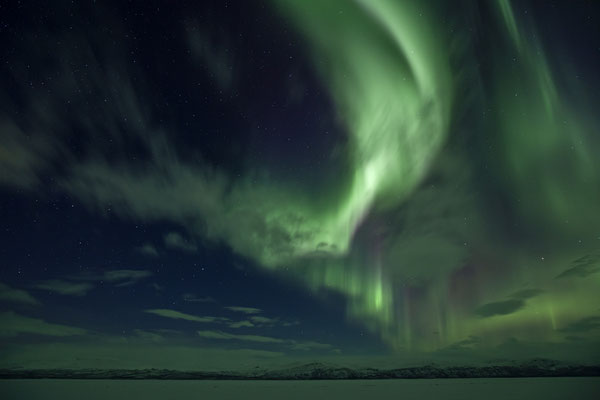 Nordlichter, Polarlichter, Aurora borealis, Schweden