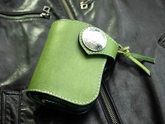 TP/ショートウォレット】 - No,496 leather TP/ショートウォレット】 - No,496 leather