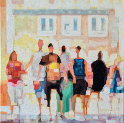 Neighborhood 50 x 50 cm Oil on Canvas