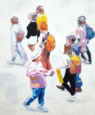 Begegnung  120 x 100 cm