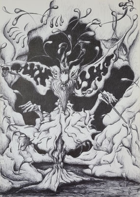 Dirigent  29,7 x 21 cm 1996 