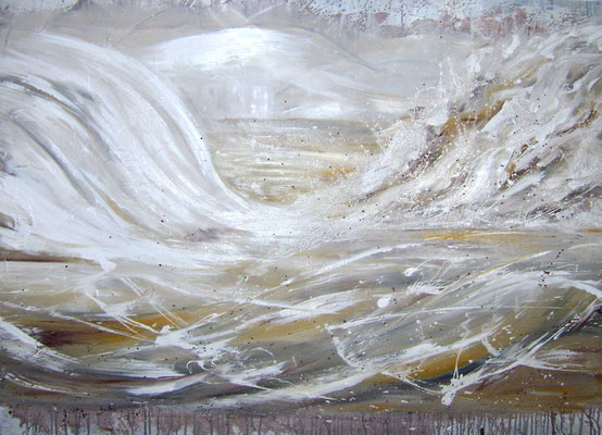  Gesang der Geister über den Wassern nach Goethe - Aryl auf Leinwand - 2008