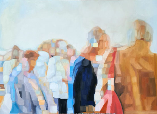 wird zur Zeit überarbeitet - Hometown People V    100 x 140 cm Öl auf Leinwand