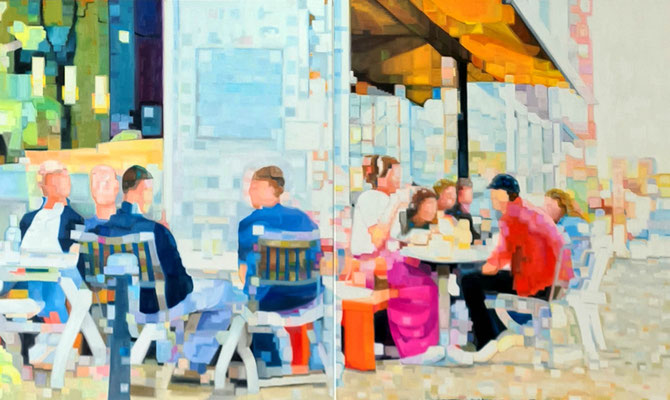 Café 25 -  120 x 200 Ölf auf Lwd
