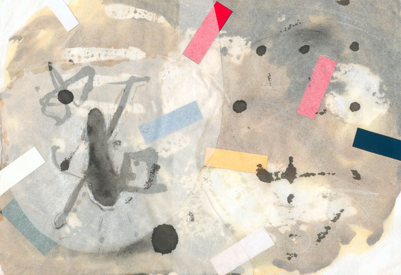 Neandertaler dirigiert die Höhlensymphonie  19,5 x 28 cm