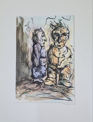 Zwei Gesellen A4 in 30 x 40