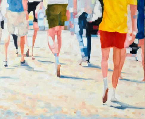 Let's go Ein Bild zwei Hängmöglichkeiten 2x  100 x 110 cm =100 x 220 cm