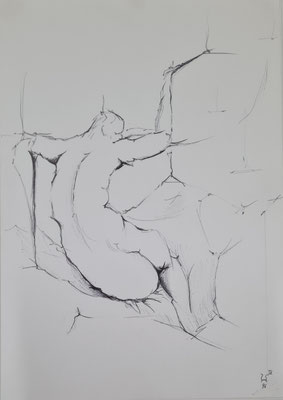 Rücken  29,7 x 21 cm 1996 